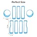 CheroCar for JL Mesh Grille Grill Insert & Headlight Turn Light Cover Trim Exterior Accessories for Jeep Wrangler JL 2018-2023,Light Blue