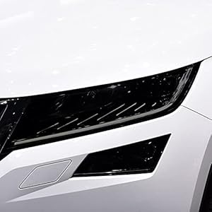 OPisuda Auto koplamp beschermfolie koplamp transparant zwart TPU film accessoires, Voor Skoda Kodiaq 2016-heden: