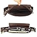 ZZNICK Genuine Leather Messenger Bag, Sling Bag Crossbody Shoulder Bags for Travel Work Business (Brown-2303, Medium)