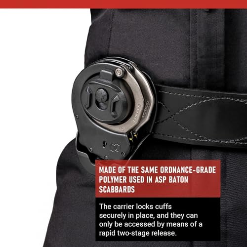 ASP Exo Case for Chain or Hinged Handcuffs, Handcuff Case for Duty Belt, Police Vest, or Belt Pouch, Duty Belt Accessories, Police Gear, Law Enforcement Gear, and Security Guard Equipment