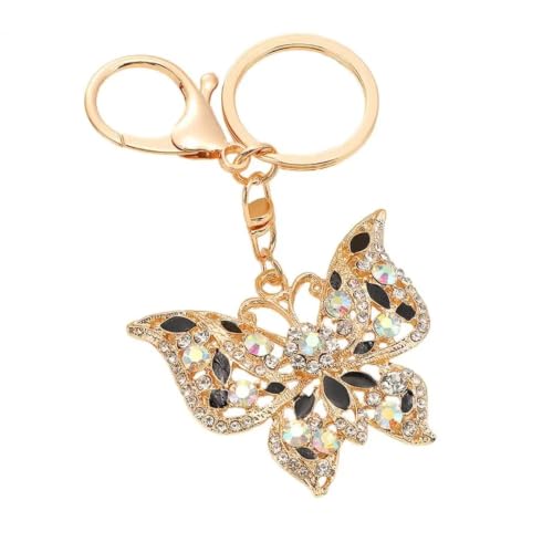Porte-clés papillon strass multicolores une idée cadeau idéale