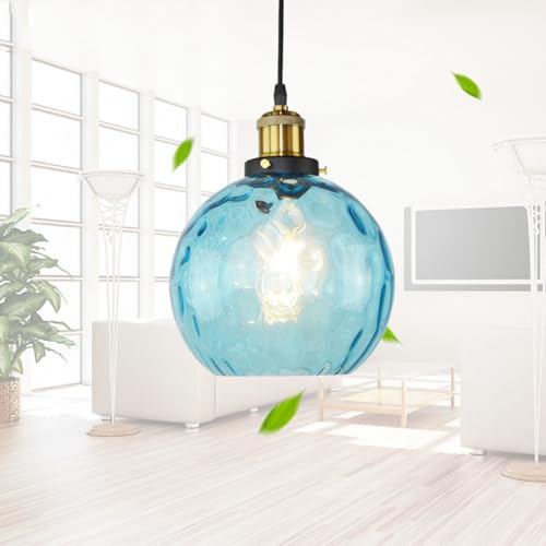 Lámpara colgante ajustable con cristal de diseño para comedor 3