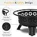 Hykolity 2 in 1 Fire Pit with Grill, Large 31