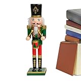 Decorazione natalizia Schiaccianoci, soldati di Natale in legno, statuetta decorativa per portico all'aperto e al chiuso, per feste, casa, camino, vacanze