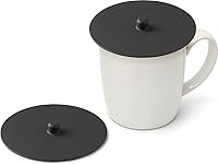 Vista 11 de Carrotez Paquete de 2 tapas de silicona para tazas, fundas de taza de 4.3 pulgadas, tapas de silicona reutilizables para tazas de café y té