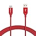 Produktbild Amazon Basics - Verbindungskabel, USB Typ C auf USB Typ A, USB-2.0-Standard, doppelt geflochtenes Nylon, 3 m, Rot