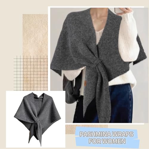 2025 New Pashmina Wraps for Women, Pashmina Wraps Solid Color Shawl, Soft, Comfortable and Warm4