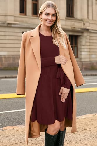 Image of Newshows Women's Sweater Pockets Fall Winter Teacher Work Casual Dress
