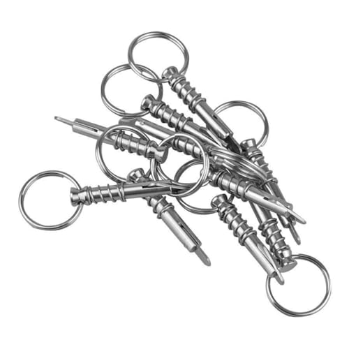 ZONADAH 4 Stück Edelstahl-Schnellinstallation, Schnellspannstift, Sicherheitsnadel, Marinequalität 316, Hardware-Zubehör, Schnellstift, Zungenstift, solide Anschlagstift-Teile