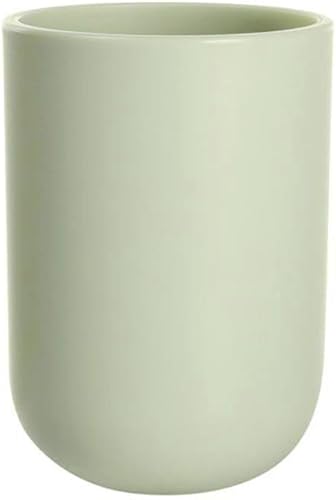 Miniatura 10 de Vaso para cepillo de dientes, taza de baño, soporte para cepillos de dientes, vaso de baño, plástico, 11.8 fl oz (caqui) Caqui,Blanco,Gris