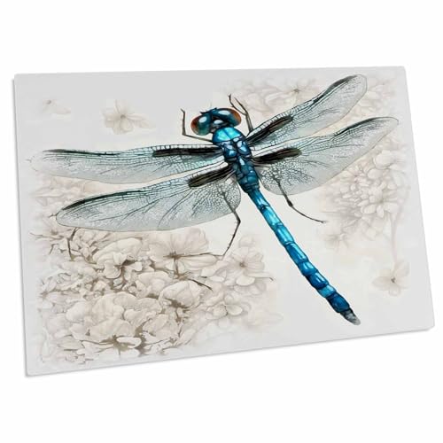 3dRose Blue Dragonfly Pad para Escritorio 58x40 cm miniatura 1