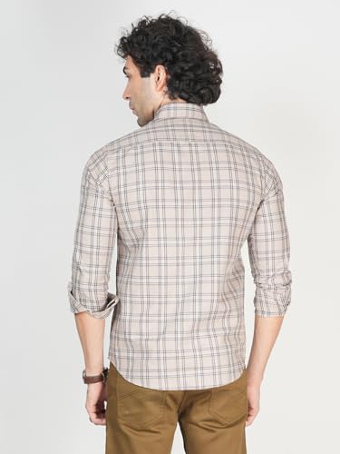 Image of Allen Cooper Checks Shirts for Men - 100% Cotton Comfort Fit Casual and Formal Shirt - Breathable, Soft, Classic Style (Multiple Colors)
