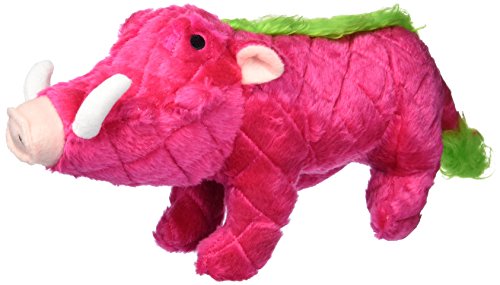 Mighty- Safari Pink Warthog- Squeaker-Multiple Layers. Made Durable, Strong & Tough. Interactive Play Dog Toy (Tug, Toss & Fetch). Machine Washable & Floats #TOP7