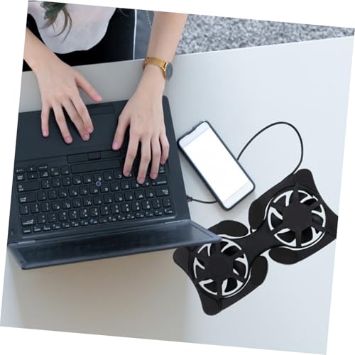 Base con 2 ventiladores para portátil portátil miniatura 6