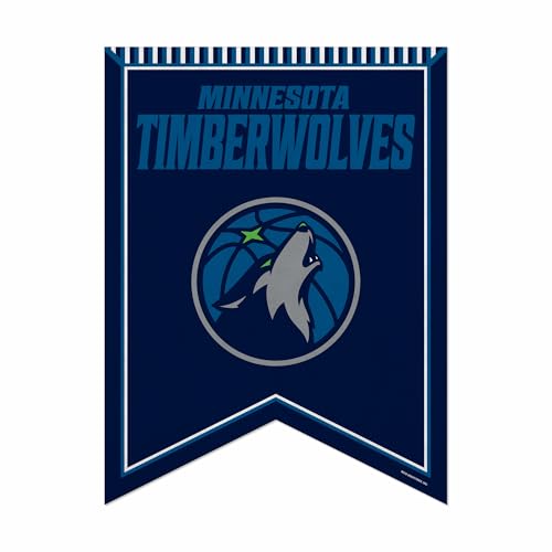 Rico Industries NBA Basketball Minnesota Timberwolves 18" X 24" Rafter Felt Pennant