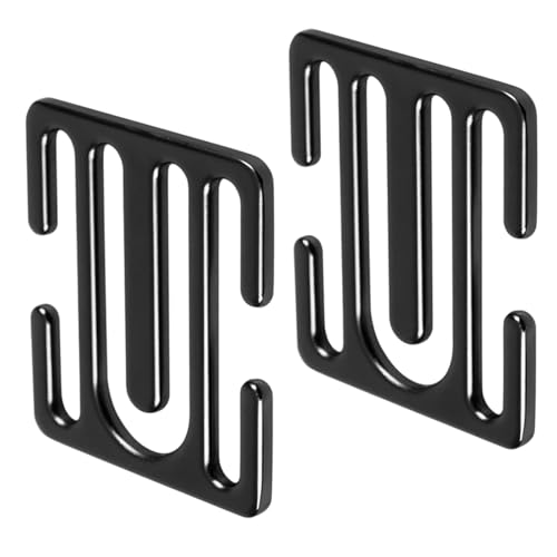 2Pcs Seat Belt Clip, Universal Seat Belt Adjuster For Cars, Safety Seatbelt Buckle Stopper, Comfort Shoulder Positioner, Black Plastic