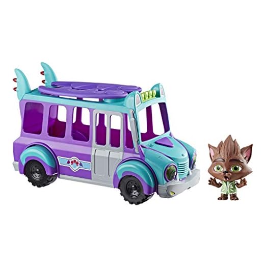 Netflix Super Monsters GrrBus Monster Bus Toy with Lights, Sounds, and Music Ages 3 and Up