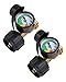 SHINESTAR Lot de 2 manomètres de gaz propane améliorés pour réservoir de propane de 2,3 à 18 kg avec connexion de type 1, restez précis à différentes températures