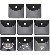 QINGZY Scatola Collana Perla in Pelle PU, Astuccio Portagioie Elegante con Rivestimento Morbido per Gioielli, Custodia Regalo Donna per Collana, Matrimonio, Compleanno