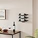 Hoctieon 3-Tier Wall Mount Wine Rack, Wall Mounted Wine Bottle Racks for Display and Storage, Hanging Bottle Holder, for Living Room, Dining Room, Bar, Wine Cellar, Rustic Brown