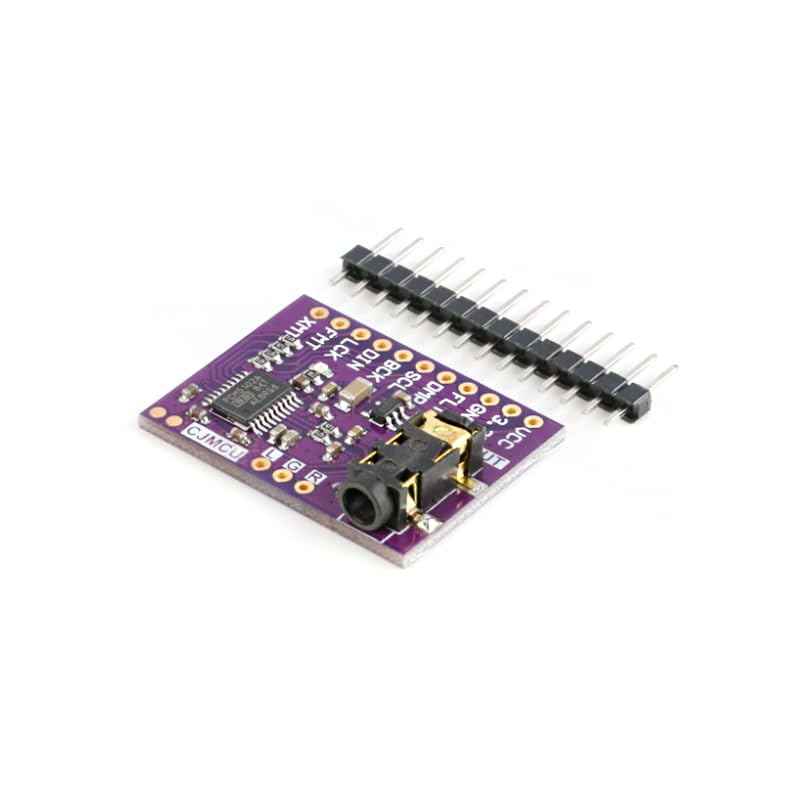 PCM5102A Fidelity Stereo DAC Audio Module, I2S Digital to Analog Converter with Low Noise, 3.5mm Headphone Jack for Audio Enthusiasts