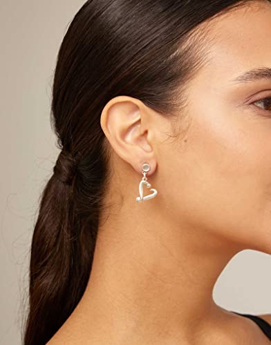 UNOde50 ONE LOVE Heart Dangle Earrings Sterling Silver-Plated4