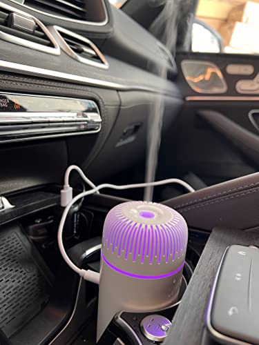 55Tech In Car Aroma Diffuser Humidifier With Led Light Colors - Refresh And Relax While Driving Usb C Powered Essential Oil #TOP3