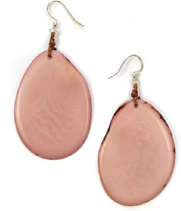 Earth Accessories Boho Earrings for Women | Colorful Drop Dangle Earrings | Tagua Nut, Surgical Stainless Steel | Eco-Friendly - Image 6