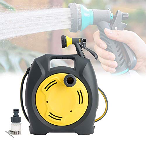 RANRANHOME Garden Hose-Reel with 7 Adjustable Sprayer Nozzle