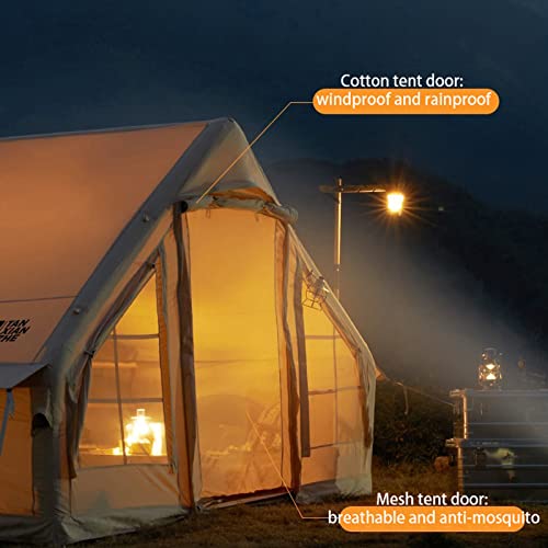 Carpa Inflable Grande Tipo Yurta Impermeable Camping 3-8 P miniatura 5
