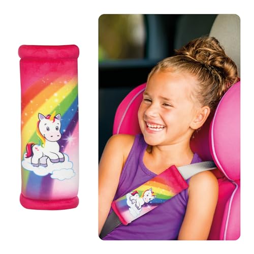 HiTS4KiDS Almohadilla para cinturón de seguridad con diseño de unicornio, comodidad y...