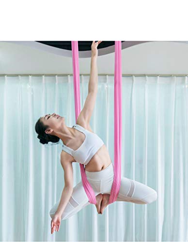 Image of F.Life Aerial Silk Yoga Hammock & Swing for yoga Inversion,Strength training,starter hardware kit