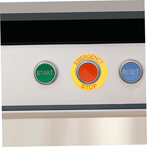 20 Unidades Sinal De Parada De Emergência Etiquetas Autoadesivas Anéis De Parada De Emergência Etiqu