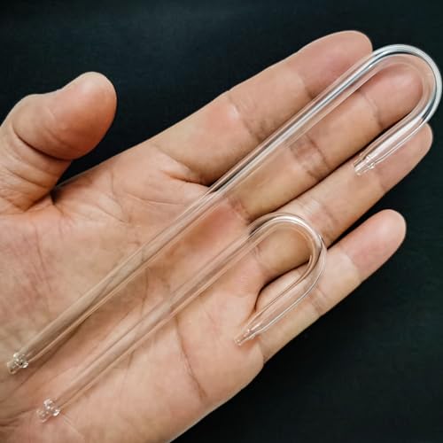 Image of 2PCS Glass U Shape Tube for Aquarium Air Pump Fish Tank Aquarium CO2 Diffuser Connect Tube