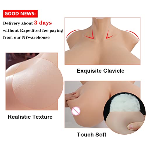 YIQI Z-CUP S-CUP Giant Breastplate Silicone Breast Form for Crossdressers Transgender Cosplay2