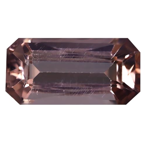 Morganite rose naturelle en vrac 1,48 ct taille octogonale 10x5mm pour création bijou