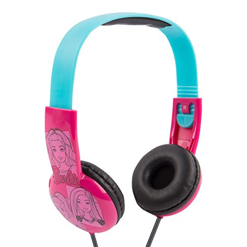Barbie Kids Safe Over The Ear Headphones Hp2-03059 | Kids Headphones, Volume Limiter For Developing Ears, 3.5Mm Stereo Jack, Recommended For Ages 3-9, By Sakar #TOP1