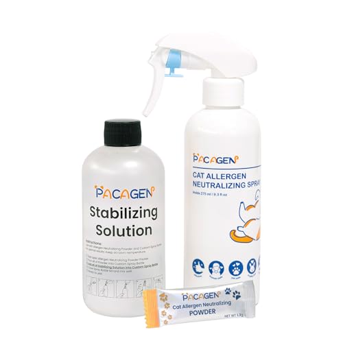 Cat Allergen Neutralizing Spray - Fast-Acting, Easy to Use Spray for Cat Allergy Sufferers, Breaks Down Allergens in Cat Dander to Make Your Home Hypoallergenic - Cleans Home, Safe for Pets and People