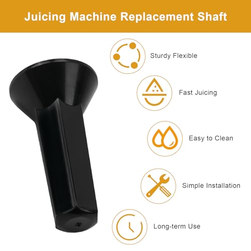 Shaft Replacement for Electric Citrus Juicer Parts, Juicer Shaft Compatible with Eurolux Juicer ELCJ-1600S ELCJ-1700S ELCJ1900S ELCJ3000 Models and Chuzy Chef Juicer Machine, Citrus Fruits Shaft