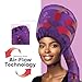 Bonnet Hair dryer - Integrated Elastic Headband That Reduces Heat Around Ears & Neck - Hood Hairdryer Attachment for Curly Hair - Easy to Use for Deep Conditioning and Fast Hair Drying (Purple)