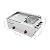 CRYBY Gas Griddle, 6L/1.59Gal Stainless Steel Griddle & Deep Fryer Combo Gas Deep Fryer Gas Grill Griddle with Oil Draining Basket, Lid & 3 Spice Boxes, Commercial Griddle with Fryer for RV, Camping