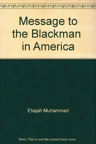 Message to the Blackman in America B000NVAC6S Book Cover