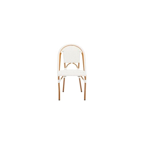 SAFAVIEH Outdoor Collection California Bistro White Side Chair Set of