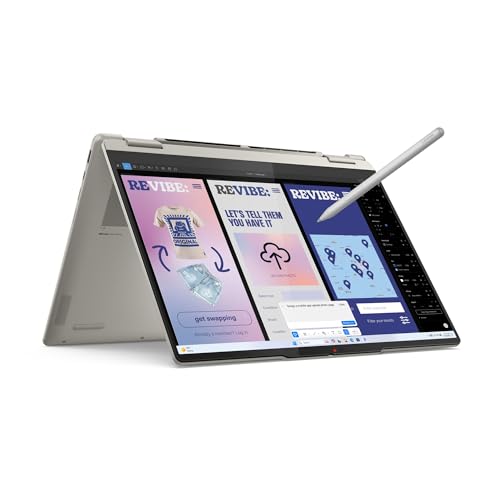 Lenovo Yoga 7 2-in-1 Gen 10 – Ordenador Portátil IA Convertible Táctil 14' OLED (Intel Core Ultra 5 226V, 16 GB RAM, 1 TB SSD, Wi-Fi 7, Win 11 Home, Copilot+ PC) Teclado QWERTY Español - Seashell
