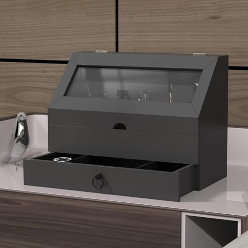 Soporte de colonia a prueba de caídas HoldOneLight con amplio cajón de madera espacioso 6