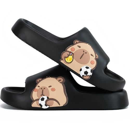 XUNBAI �����Y ���f�B�[�X �J�s�o�� �X���C�h�A���킢���J�s�o���X���b�p�A�C���h�A�A�E�g�h�A�p�A����~�ߑ����V�����[�V���[�Y�A�R���t�H�[�g�N���E�h�X���C�h�T���_��, Capy-2�B, 10.5 Women/10 Men