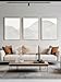 Framed 3-Piece Neutral Abstract Textured Wall Art – Modern Boho Wall Décor for Living Room, Bedroom & Bathroom – Large 3D Framed Artwork for Contemporary Home Décor，20 x 28 inches x3 pieces