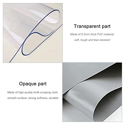 Bâche imperméable transparente en PVC pour bâche d'extérieur et séparation de pergola