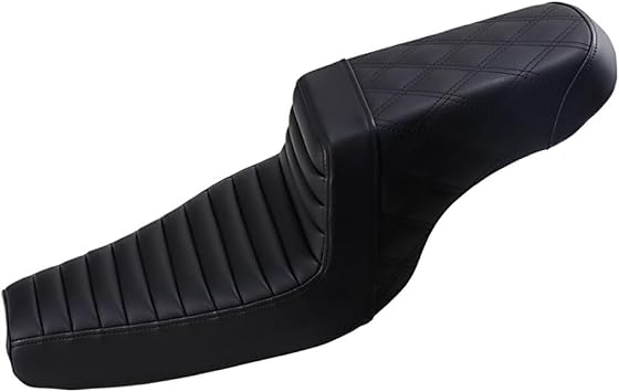 Saddlemen Black Rear Lattice Stitch Tuck N Roll Seat