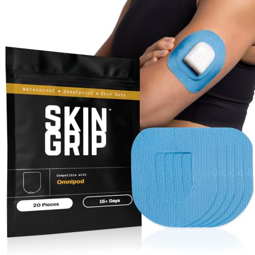 Skin Grip Insulet Omnipod 5 Adhesive Patches, (Also Fits Omni Pod Dash)